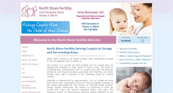 Desktop Screenshot of northshorefertility.com